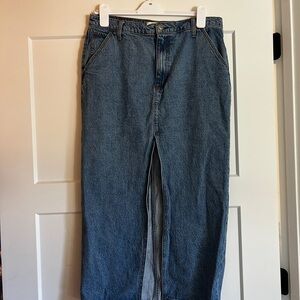 Abercrombie & Fitch Light Blue Denim Skirt